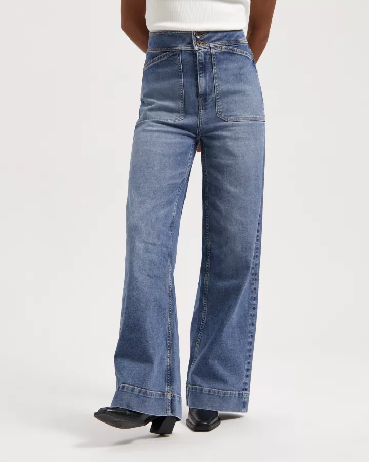 KUYICHI - Jeans Farrah Worker en coton régénératif