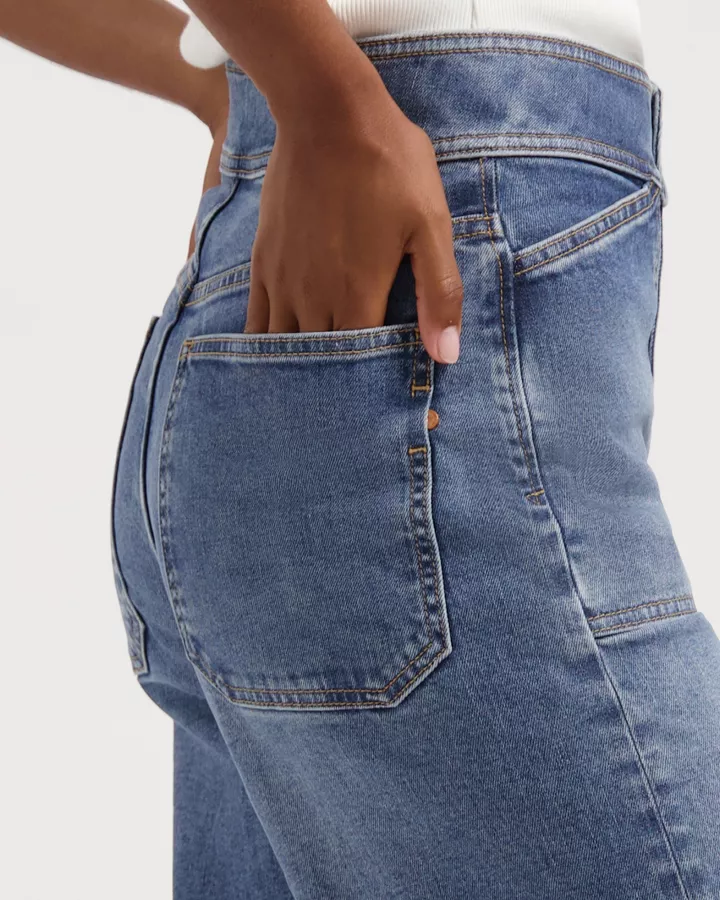 KUYICHI - Jeans Farrah Worker en coton régénératif