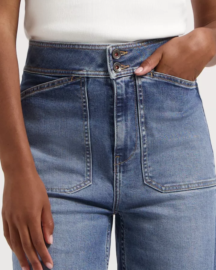KUYICHI - Jeans Farrah Worker en coton régénératif